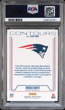 Load image into Gallery viewer, 2024 Panini Phoenix Contours #CONDME Drake Maye Contours-Purple PSA 10

