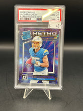Load image into Gallery viewer, Ladd McConkey 2024 Donruss Rated Rookies Retro #5 PSA 10
