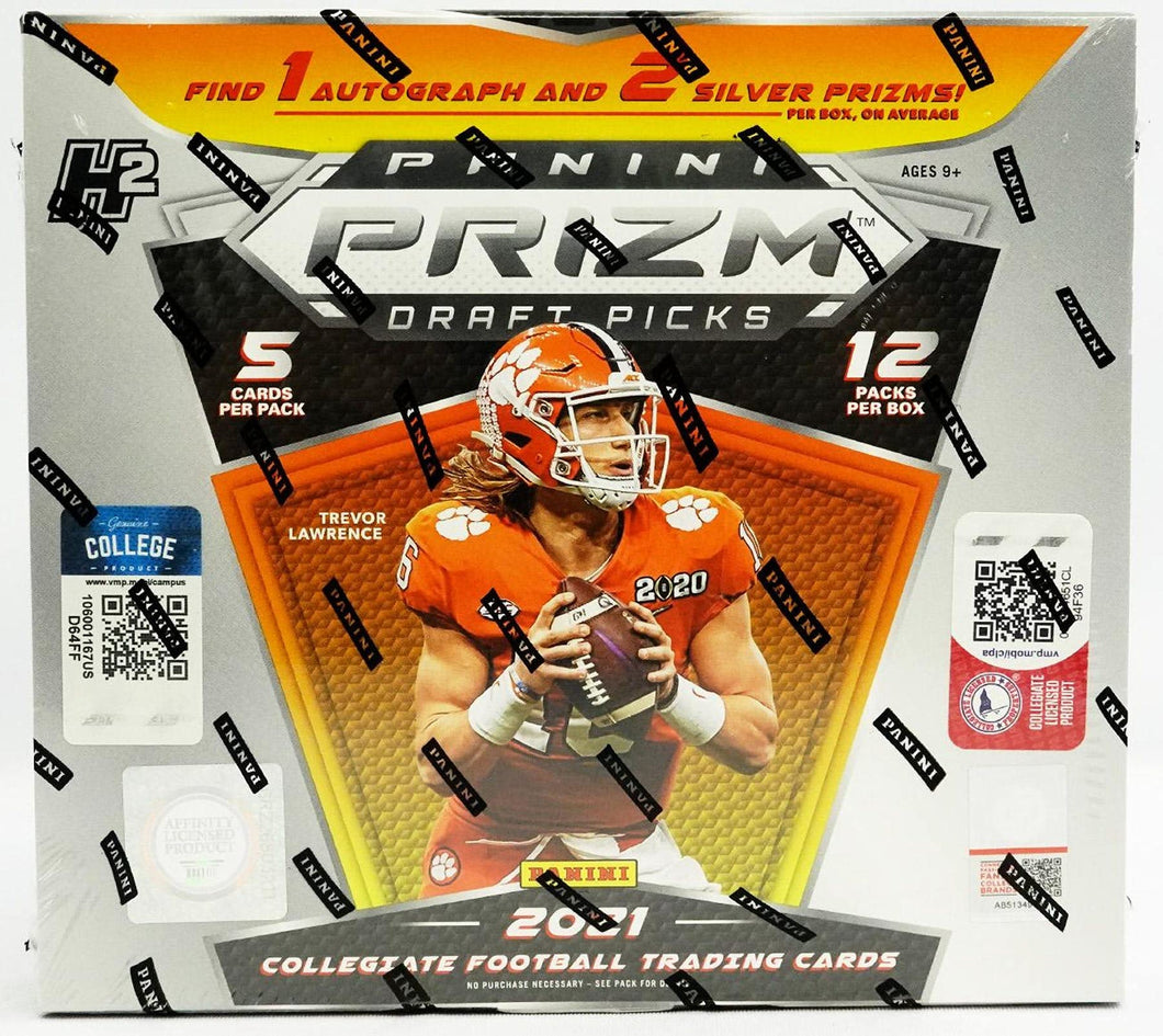 2021 Panini Prizm Collegiate Draft Picks Football H2 Box