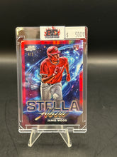 Load image into Gallery viewer, James Wood 2025 Topps Cosmic Chrome Stella Nova Red Lava /5 #SN-10
