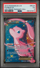 Load image into Gallery viewer, 2013 Pokemon Black White Leg. Treasures Radiant Collection #RC24 Fa/Mew Ex PSA 5
