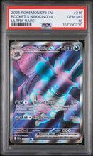 Load image into Gallery viewer, 2025 Pokemon Dri En-Destined Rivals #216 Rocket'S Nidoking Ex Ultra Rare PSA 10
