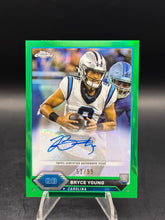Load image into Gallery viewer, 2023 Topps Composite #TCA-BY Bryce Young Topps Chrome Autos Green Refractor #/99
