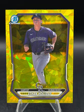 Load image into Gallery viewer, 2026 Bowman Sapphire Edition #BCP-209 Ethan Holliday Yellow Refractor #/75
