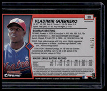 Load image into Gallery viewer, 2001 Bowman Chrome #30 Vladimir Guerrero Gold Refractor #/99
