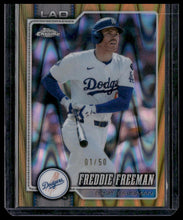 Load image into Gallery viewer, 2026 Topps Chrome #159 Freddie Freeman Gold Raywave Refractor #/50

