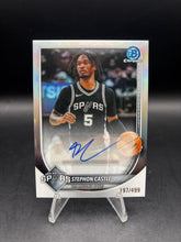 Load image into Gallery viewer, 2025-26 Bowman #BCA-SC Stephon Castle Chrome Autographs
