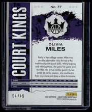 Load image into Gallery viewer, 2025-26 Panini Court Kings #77 Olivia Miles Violet #/49
