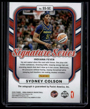 Load image into Gallery viewer, 2025 Donruss WNBA #SS-SC Sydney Colson Signature Series Gold Laser #/10
