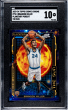 Load image into Gallery viewer, 2023-24 Topps Cosmic Chrome Brandon Miller Planetary Pursuit The Sun SGC 10
