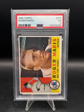 Load image into Gallery viewer, 1960 Topps #377b Roger Maris : Gray back

