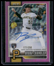 Load image into Gallery viewer, 2026 Topps Chrome #RA-BC Bubba Chandler Rookie Autographs Pink Refractor #/250
