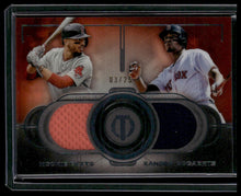 Load image into Gallery viewer, 2018 Topps Tribute Mookie Betts / Xander Bogaerts Dual Relics Combo Orange #/25
