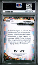 Load image into Gallery viewer, 2024 Topps Finest Ufc #12 Alex Pereira Blue Refractor PSA 10

