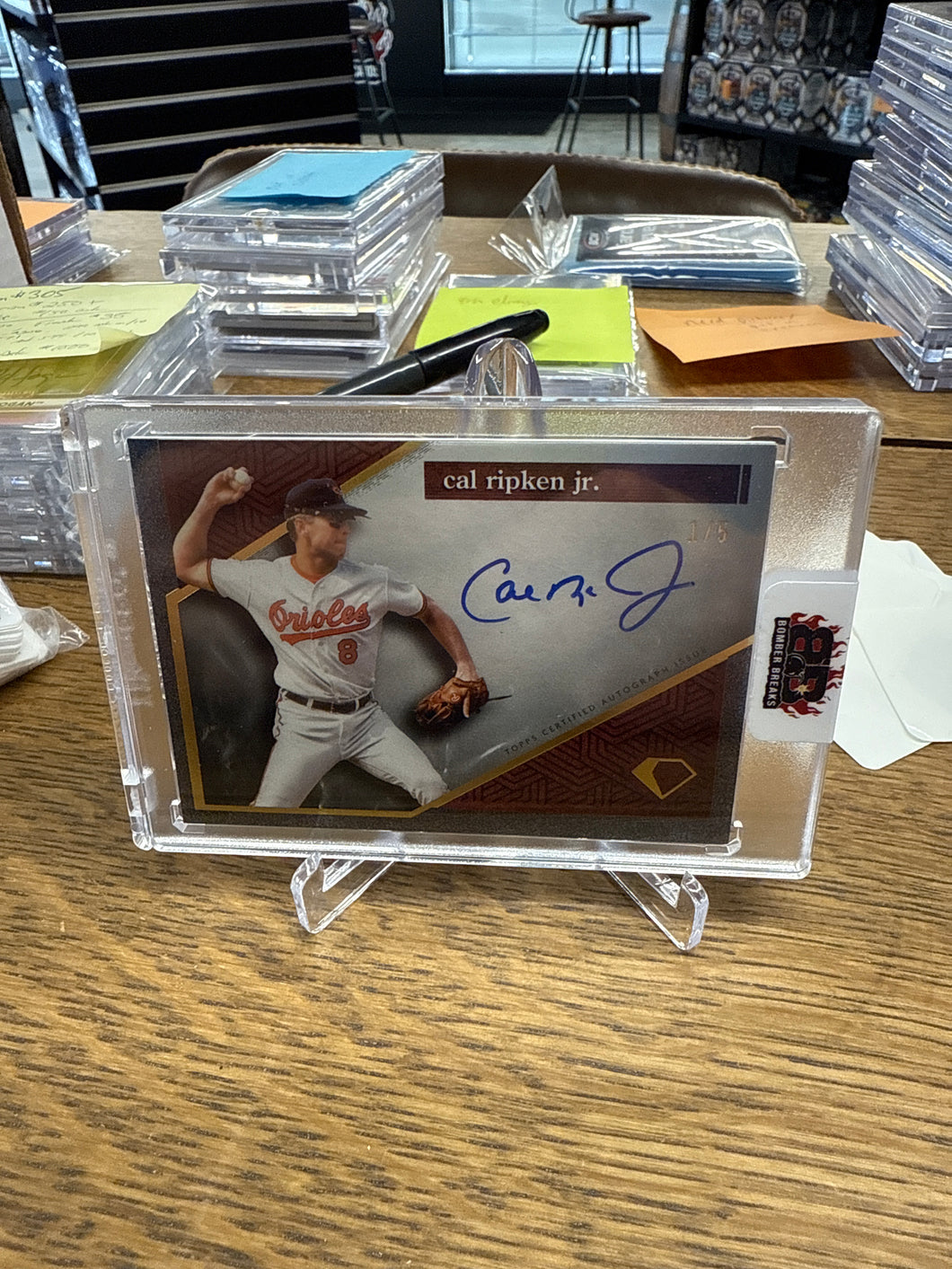 Cal Ripken Jr 2024 Topps Diamond Icons Red Auto 1/5