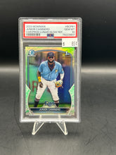 Load image into Gallery viewer, Junior Caminero 2023 Bowman Chrome Prospects Lunar Glow #BCP61 PSA 10
