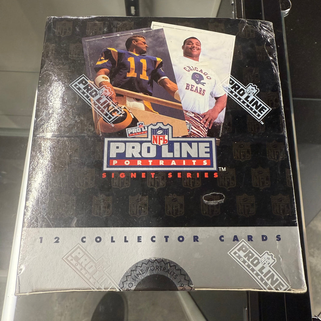1991 NFL Pro Line Portraits Signet Series Football Sealed Box