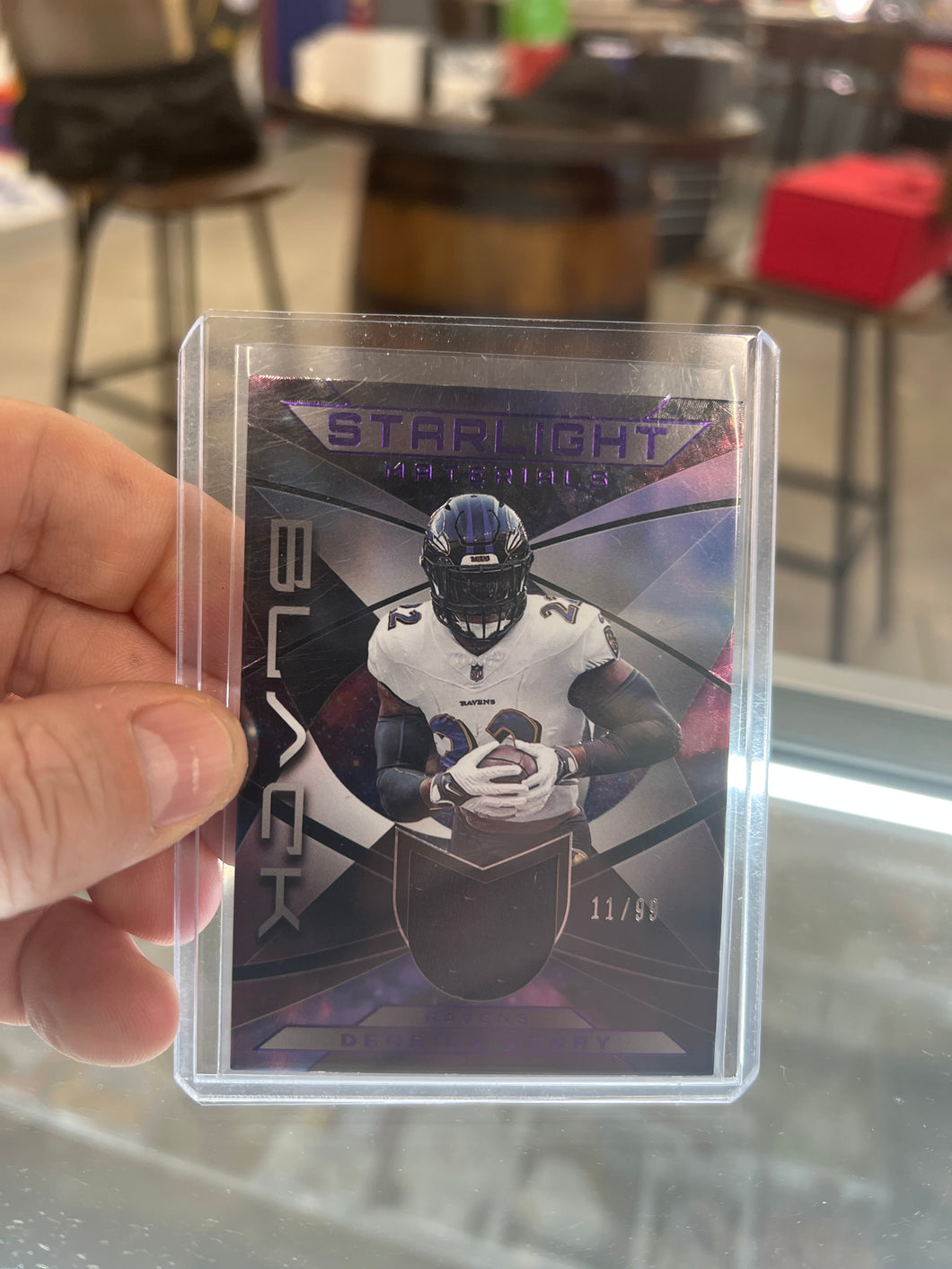 2024 Panini Black Derrick Henry Starlight Materials Royal 11/99 Ravens #SM-DH