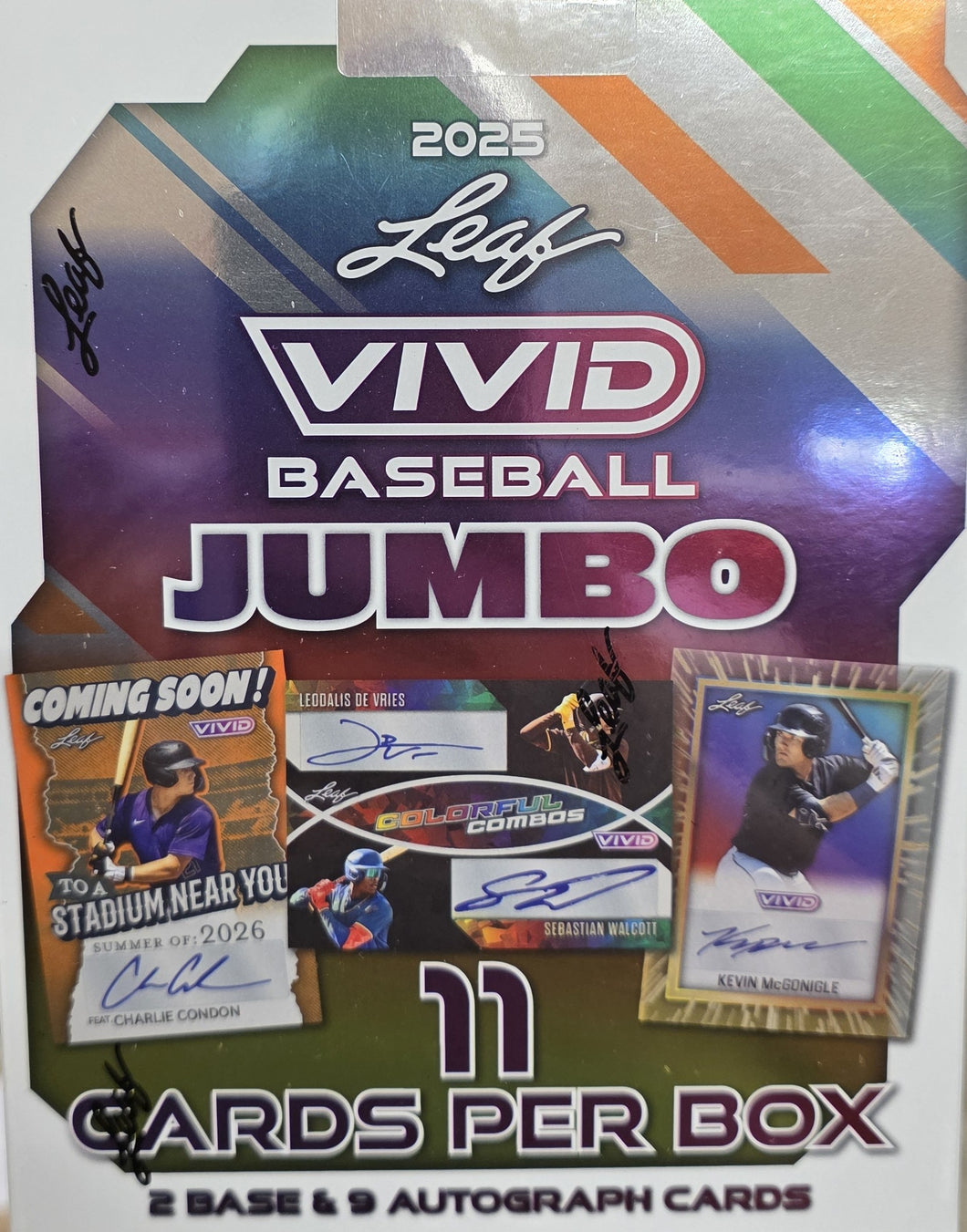 2025 Leaf Vivid Baseball Jumbo Box