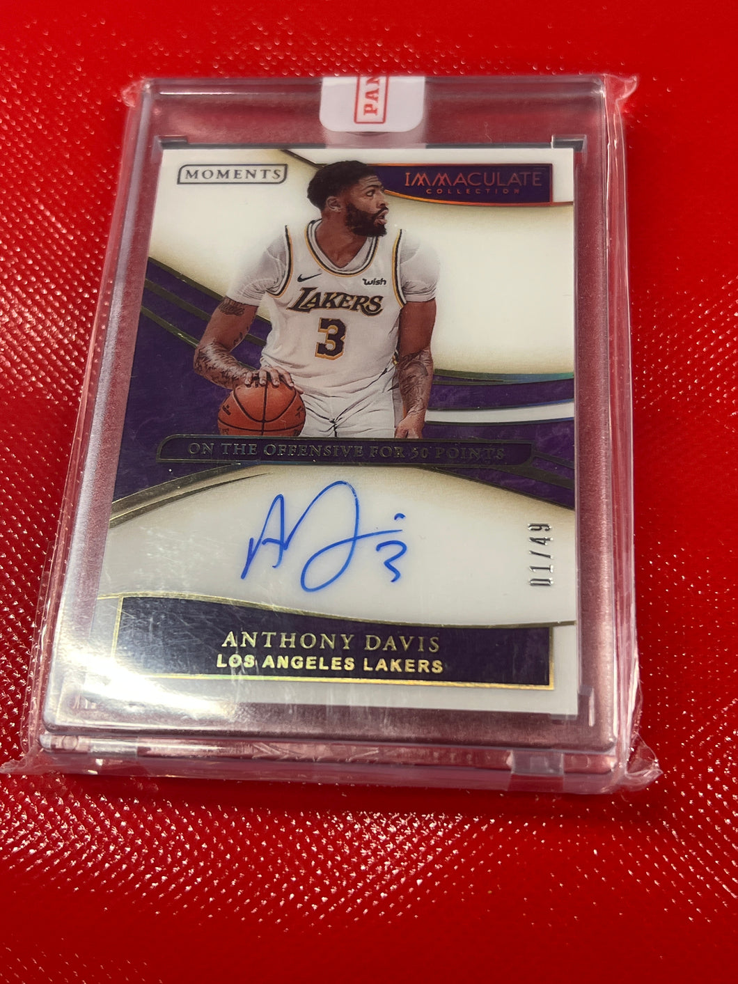 Anthony Davis 2019-20 Panini Immaculate Collection - #IM-ADV1  1/49