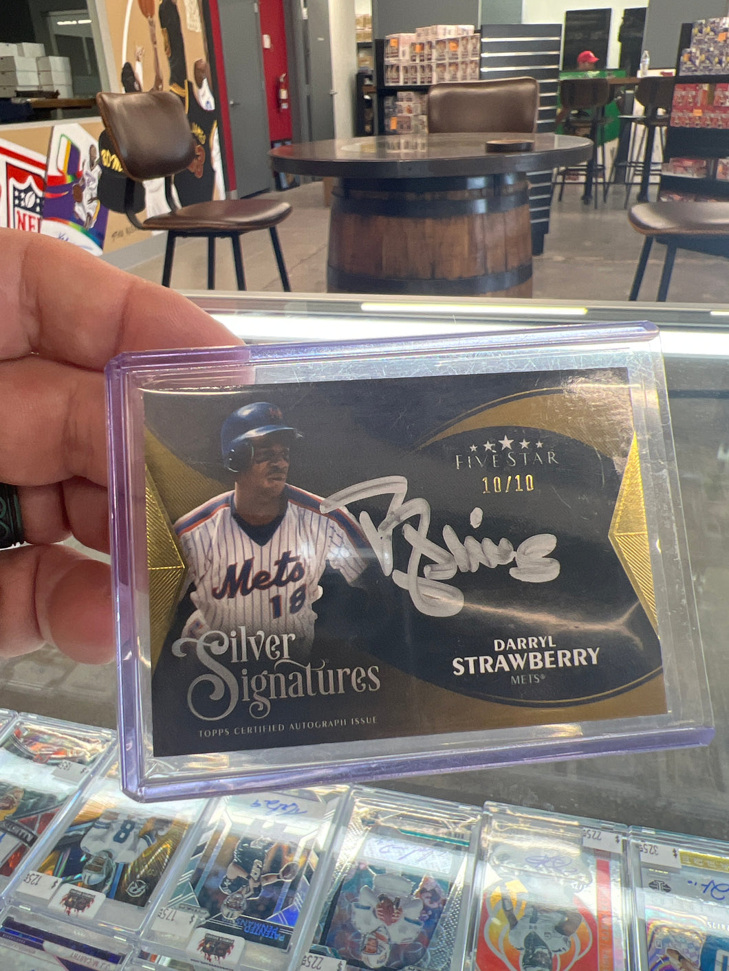 Darryl Strawberry 2024 Topps Five Star Silver Signatures 10/10 NY Mets