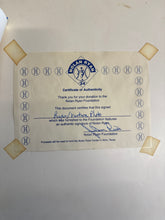 Load image into Gallery viewer, Nolan Ryan Fighting Robin Ventura Signed Framed Picture Inscription “Let’s Stop The Violence” 17 3/4 x 19 1/4 JSA &amp; Foundation Authenticity
