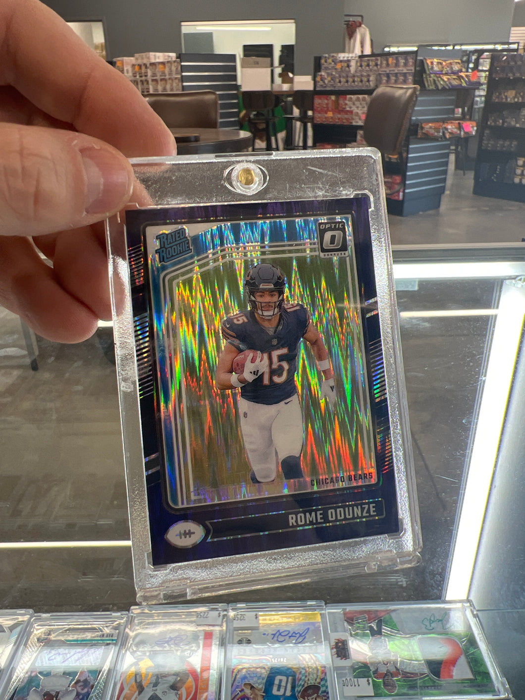 2024 Donruss Optic Rome Odunze Purple Shock Rated Rookie #286 Bears