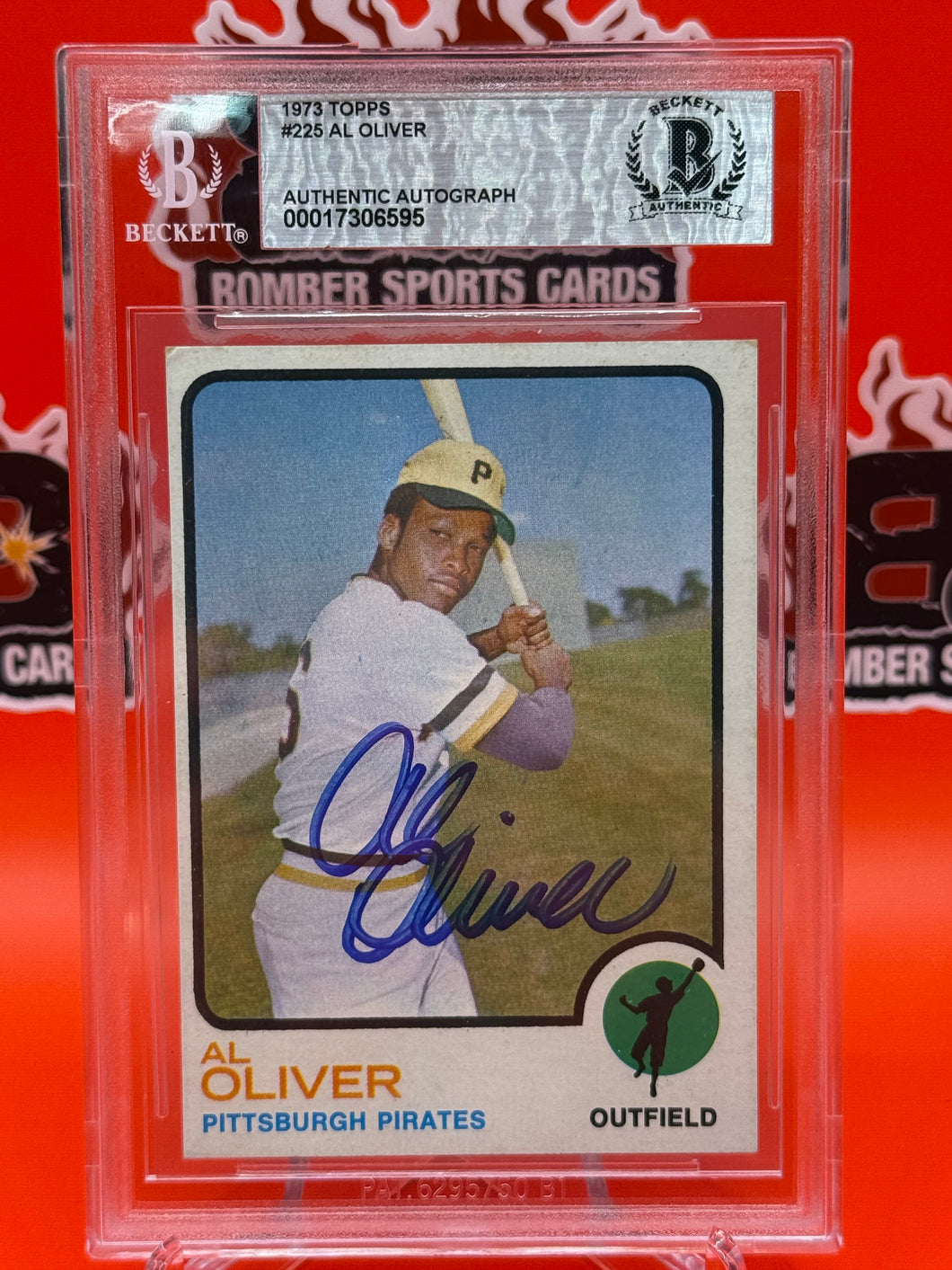 Al Oliver 1973 Topps Autographed Card Beckett Authentication