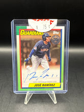Load image into Gallery viewer, Jose Ramirez 2025 Topps Series 2 1990 Gold Auto 23/50
