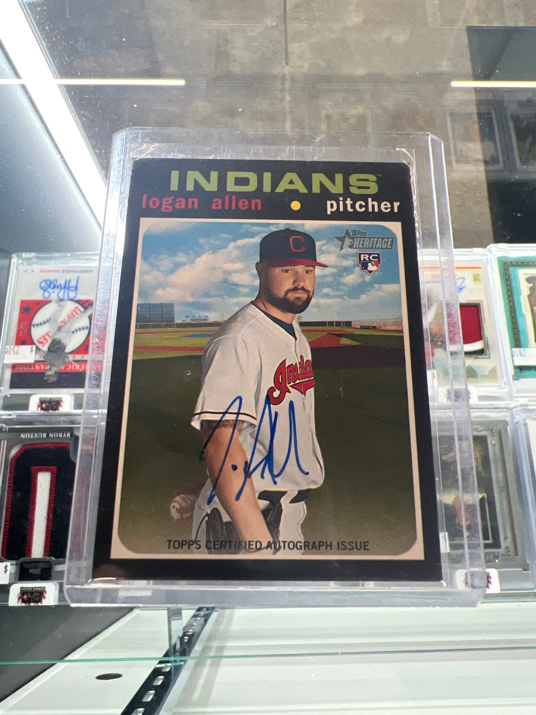 2020 Topps Heritage Logan Allen Real One Auto RC Rookie #ROA-LA