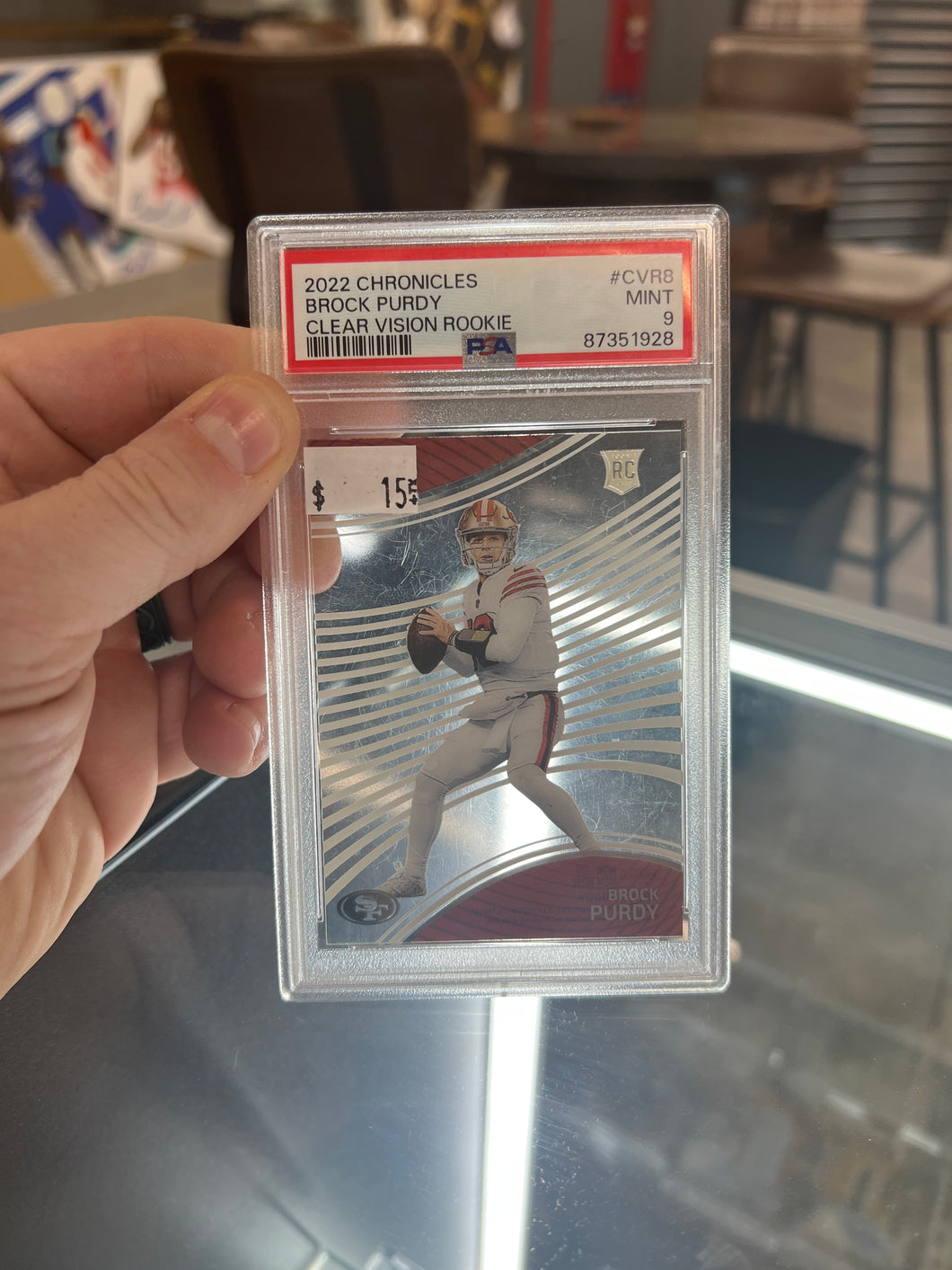 2022 Brock Purdy Clear Vision RC PSA 9