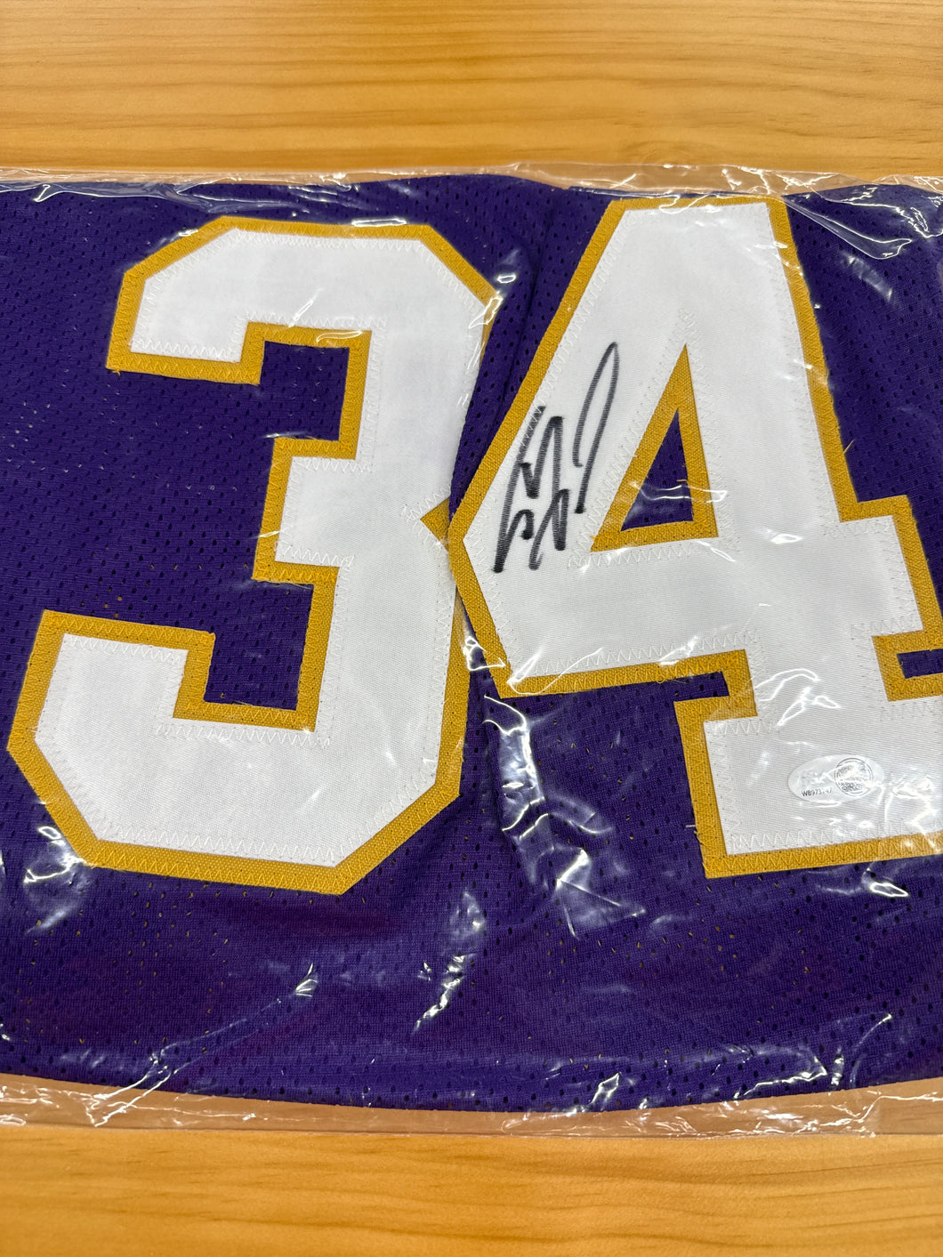 Shaquille O’Neal Lakers Purple Autographed Jersey - COA JSA