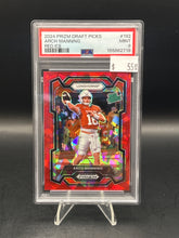 Load image into Gallery viewer, Arch Manning 2024 Panini Prizm Draft Picks Red Ice #192 PSA 9
