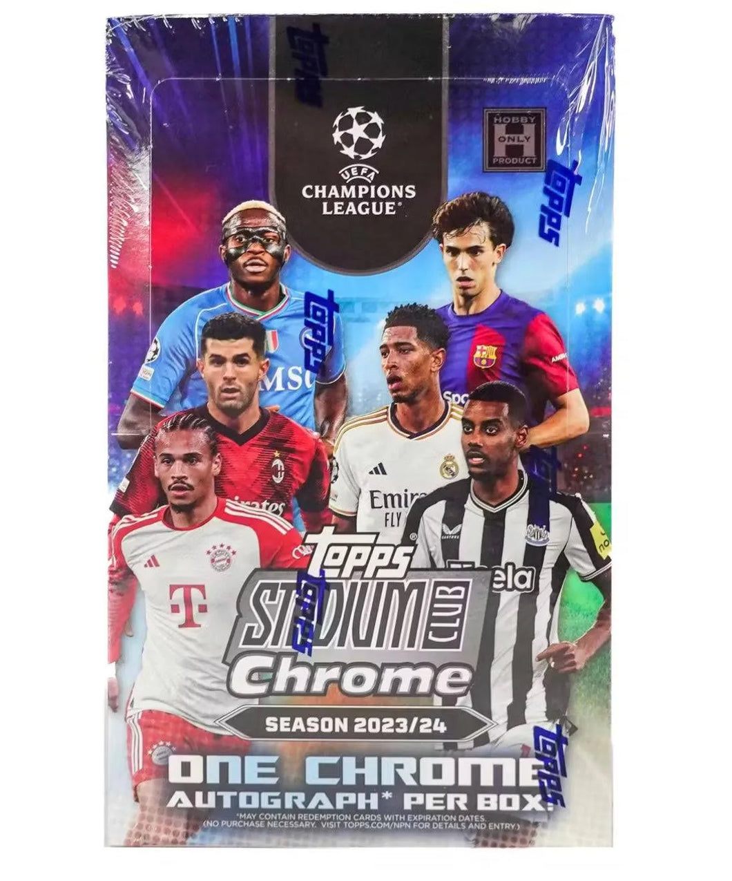 2023-24 Topps Stadium Club Chrome UEFA Club Competitions Soccer Hobby Box