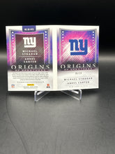 Load image into Gallery viewer, Michael Strahan Abdul Carter 2025 Panini Origins Origins of Greatness Dual Auto Booklet #OG-NYG /10
