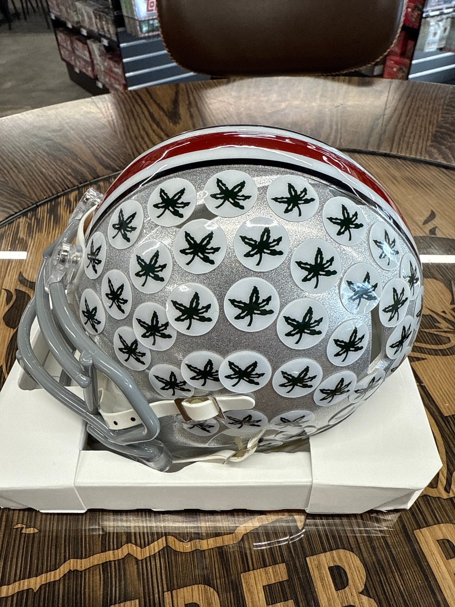 autographed ryan day football helmet Ryan Day Ohio State Buckeyes Autographed 2024 College Football Playoff National Champions Logo Riddell Speed Mini Helmet with 24 CFP Champs