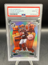 Load image into Gallery viewer, Shedeur Sanders 2025 Panini Donruss Downtown #17 PSA 10
