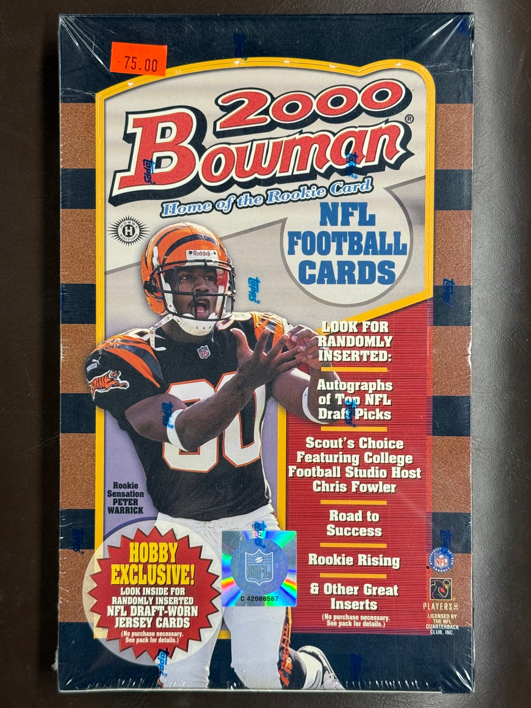 2000 Bowman Football Hobby Box  (Possible Tom Brady Rookie)