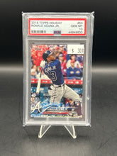 Load image into Gallery viewer, Ronald Acuna 2018 Topps Holiday #50 PSA 10
