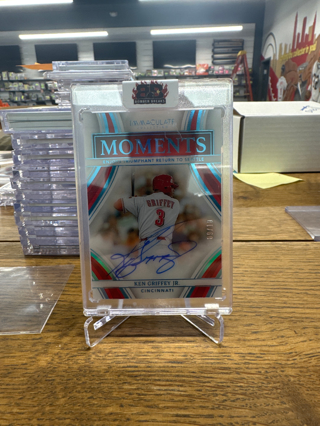 Ken Griffey Jr 2023 Panini Immaculate Moments Auto 09/10