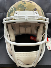 Load image into Gallery viewer, Travis Kelce Autographed Super Bowl LIV Champs Inscription AUTHENTIC Camo Kansas City Chiefs Full Size Helmet - Beckett Authentication
