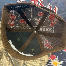 Load image into Gallery viewer, RealTree APX Brown Camo Premium Bomber Sports Cards Hat
