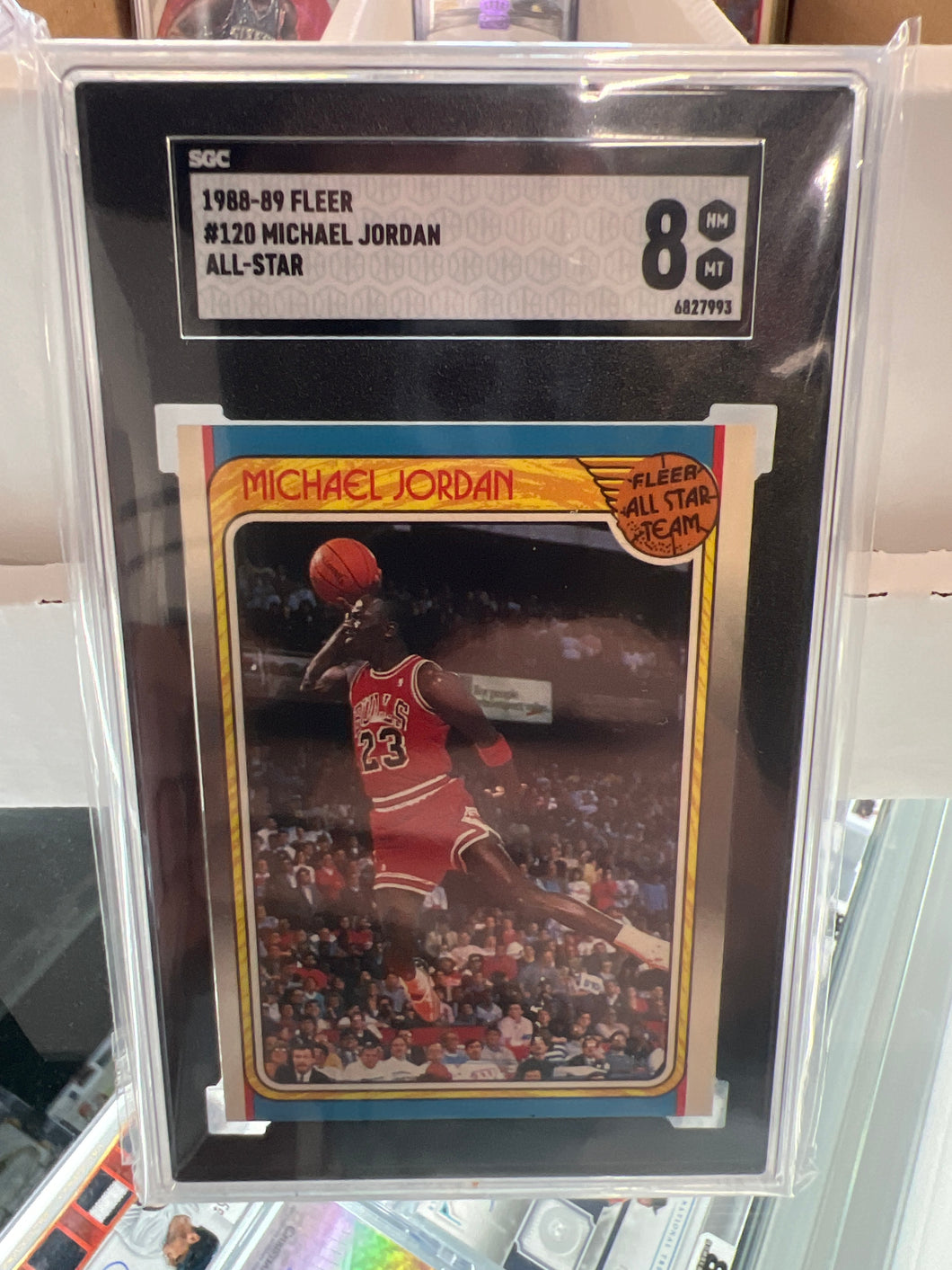 1988-89 FLEER ALL-STAR #120 MICHAEL JORDAN HOF SGC 8 NM-MT