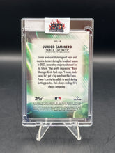 Load image into Gallery viewer, Junior Caminero 2024 Topps Chrome Stratospheric Stars Orange /25 #SSC-18
