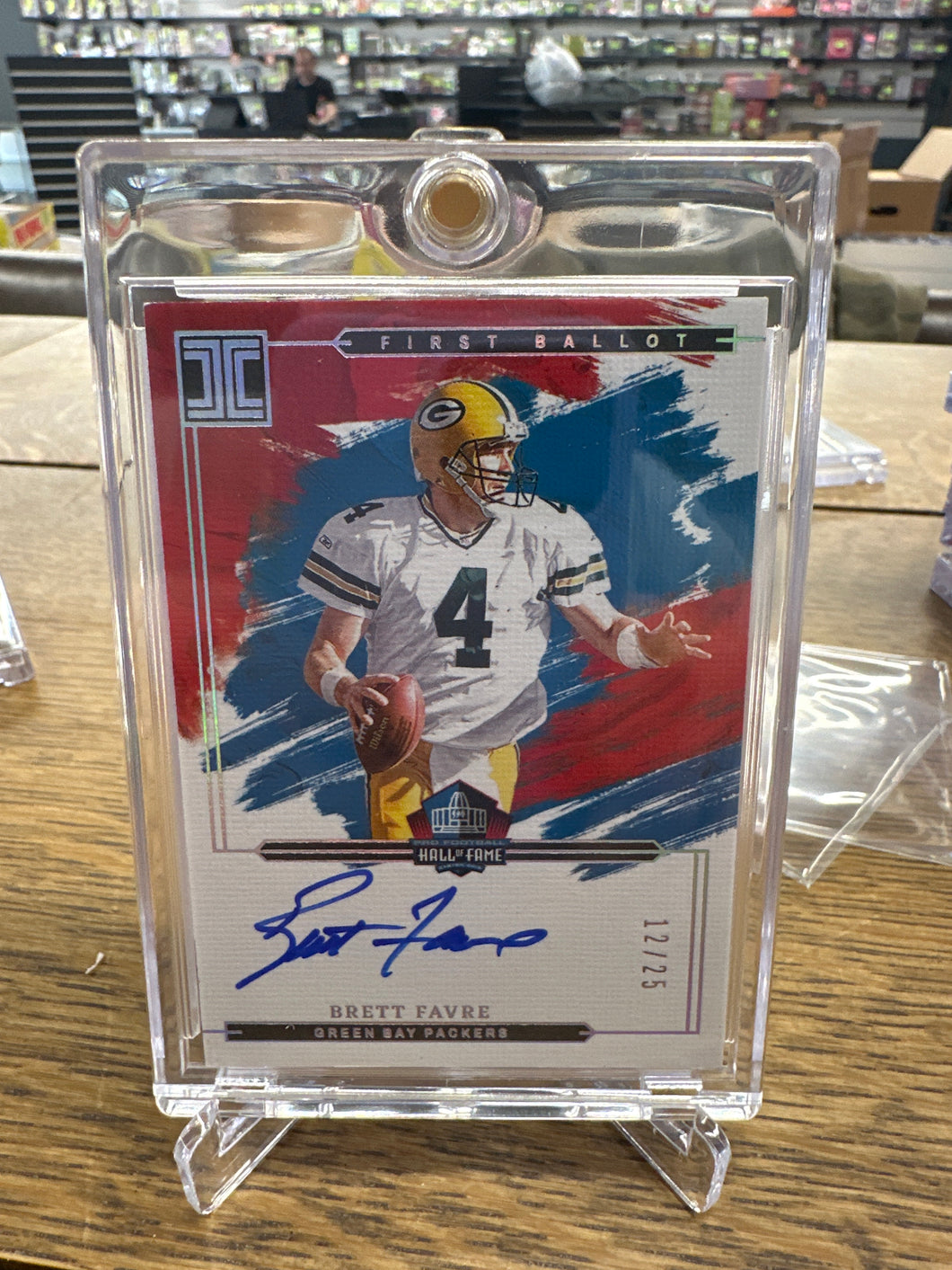Brett Favre 2024 Panini Impeccable First Ballot Hall of Fame Auto 12/25