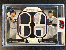 Load image into Gallery viewer, Aaron Judge Gerrit Cole 2024 Topps Museum Primary Pieces Quad Patch Relic Game Used 7/10 Red Parallel
