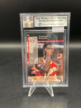 Load image into Gallery viewer, Dominique Wilkins 1993-94 Upper Deck SE Beckett Authentic Autograph 1988 Game Used Jersey Swatch #155
