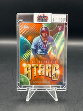 Load image into Gallery viewer, Junior Caminero 2024 Topps Chrome Stratospheric Stars Orange /25 #SSC-18
