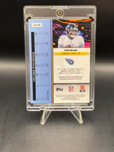 Load image into Gallery viewer, Cam Ward 2025 Topps Chrome Cosmic Rookie Auto Refractor
