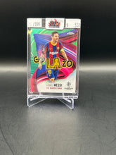 Load image into Gallery viewer, Lionel Messi 2021 Topps Chrome UEFA Golazo Lime Green /199 #GOL-LM
